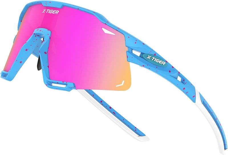 Xtiger Polarized Kids Sunglasses Youth Baseball Sunglasses UV400 Boys Girls Sports Sun Glasses for Softball Cycling Scooter - Image 1